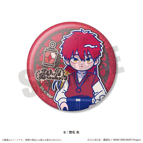 MENEGI TV Anime "WIND BREAKER" Nyutoro Birthday Goods Chika Takiishi Shiny Tin Badge B รูปภาพ 1