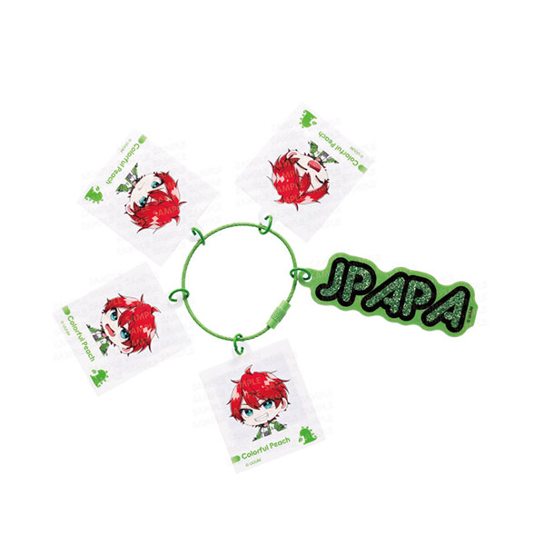Ensky Colorful Peach Jarajara Keychain Emotion Series JPAPA รูปภาพ 1