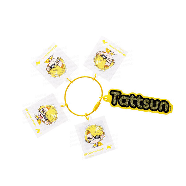 Ensky Colorful Peach Jarajara Keychain Emotion Series Tattsun รูปภาพ 1