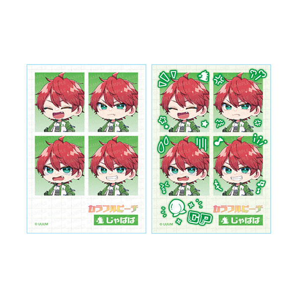 Ensky Colorful Peach Mini ID Photo Style Sticker Emotion Series JPAPA รูปภาพ 1