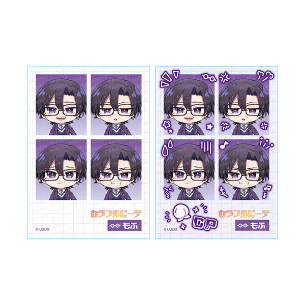 Ensky Colorful Peach Mini ID Photo Style Sticker Emotion Series Mofu รูปภาพ 1