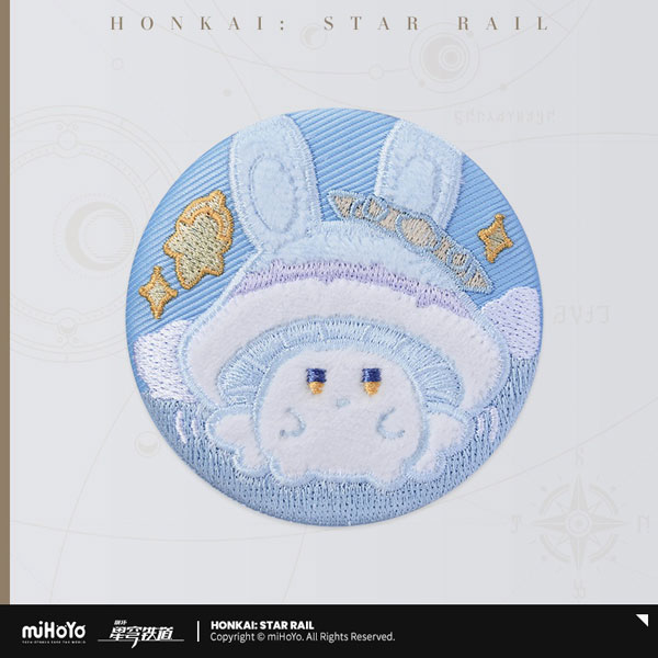 miHoYo Honkai: Star Rail Usausa Kinoko to Kinoko Usagi Series Embroidery Badge Chunnoko