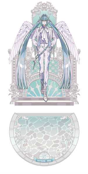 FUN4YEAH Hatsune Miku Light and Shadow Series Acrylic Stand White ver.