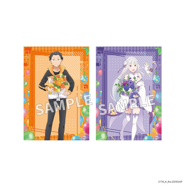 KADOKAWA Re:ZERO -Starting Life in Another World- Photo Card Set Flower & Balloon ver. - Subaru & Emilia รูปภาพ 1