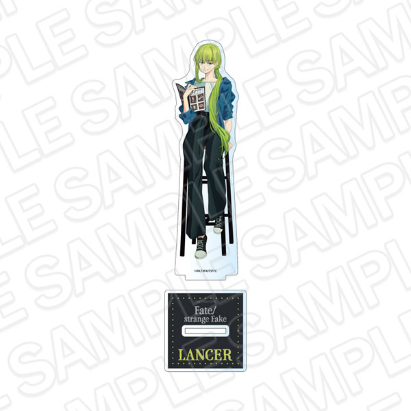 Contents Seed TV Anime "Fate/strange Fake" Acrylic Figure Lancer Cafe ver. รูปภาพ 1