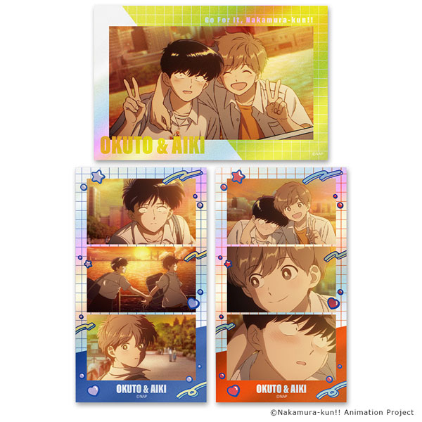 Azu Maker TV Animation "Ganbare! Nakamura-kun!!" Thumbnail Shiny Sticker Set Okuto Nakamura & Aiki Hirose vol.2 รูปภาพ 1