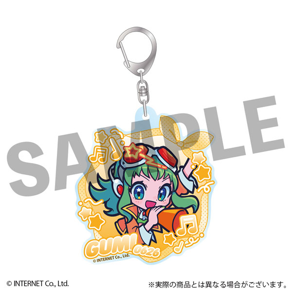 DMM.com VOCALOID GUMI Furefriends Acrylic Keychain Megaphone Ver. รูปภาพ 1