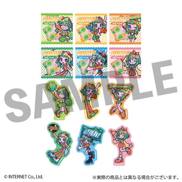 DMM.com VOCALOID GUMI Trading Furefriends Sticker (2 Stickers/Pack) 6Pack BOX hình ảnh 1