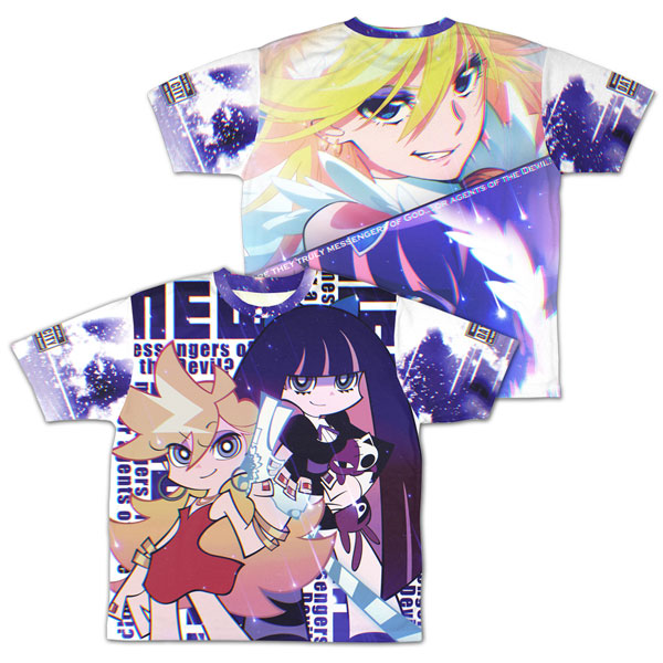 COSPA "New PANTY & STOCKING with GARTERBELT" Panty & Stocking Double-sided Full Graphic T-shirt /L รูปภาพ 1