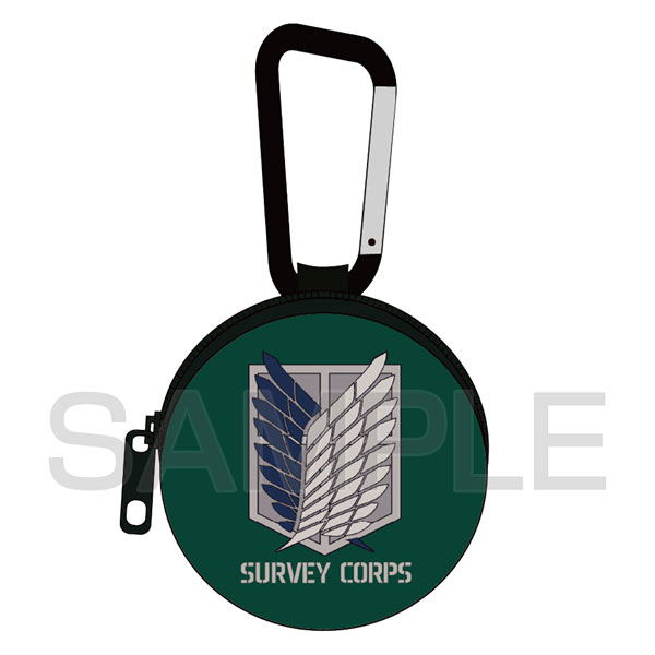 COSPA TV Anime "Attack on Titan" Survey Corps Mini Pouch w/Carabiner รูปภาพ 1