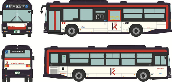 <JH063>全国ﾊﾞｽｺﾚｸｼｮﾝ80 京成ﾊﾞｽ千葉ｳｴｽﾄ