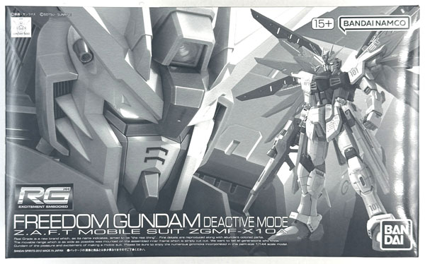 BANDAI SPIRITS RG 1/144 ZGMF-X10A Freedom Gundam Deactive Mode Plastic Model (Hobby Online Shop Exclusive) รูปภาพ 1