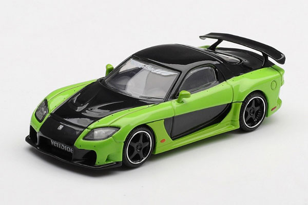 MINI GT 1/64 Mazda RX-7 VeilSide Fortune7 Green (Left-hand Steering) รูปภาพ 1