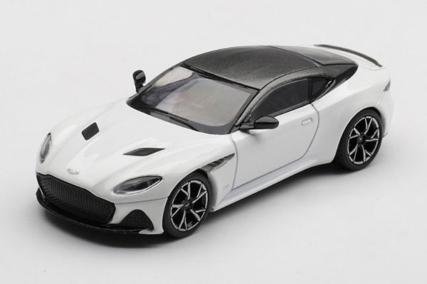 MINI GT 1/64 Aston Martin DBS Stratus White (Left-hand Steering)