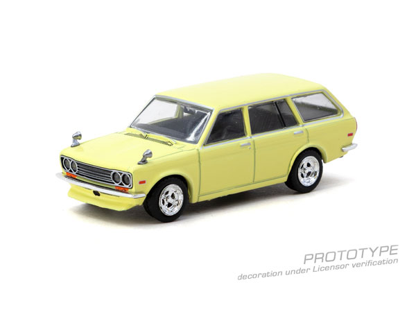Tarmac Works 1/64 Datsun Bluebird 510 Wagon Yellow 이미지 1