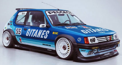 AmiAmi [Character & Hobby Shop] | 1/18 Peugeot 205 GTI Black Fish