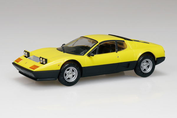 Aoshima RakuPla Snap Kit No.26-YW Ferrari 512 BB (Yellow) Plastic Model 画像 1