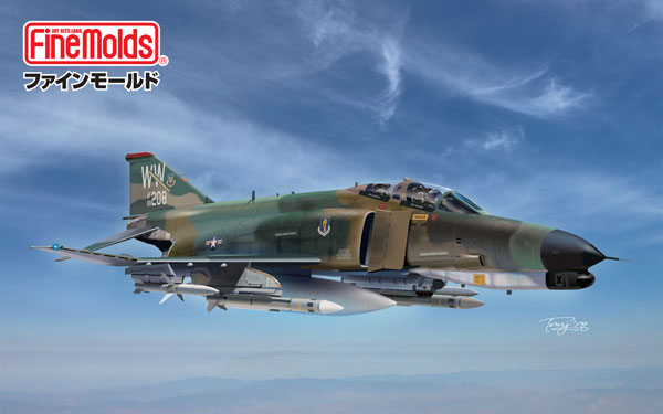 Fine Molds 1/72 US Air Force F-4G Wild Weasel "SEA Camouflage" Plastic Model รูปภาพ 1