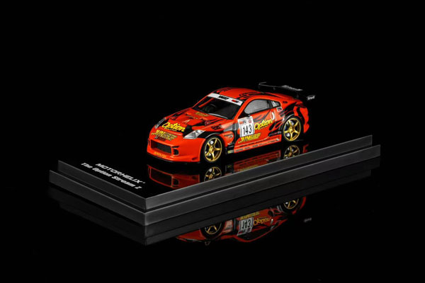 MOTORHELIX 1/64 Nissan Fairlady Z (Z33) Option Stream Z #143 Daijiro Inada Orange รูปภาพ 1