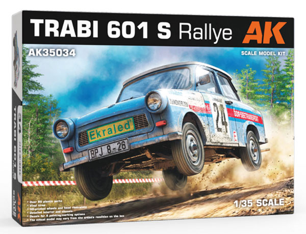 AK Interactive 1/35 Trabi 601S Rally Type Plastic Model