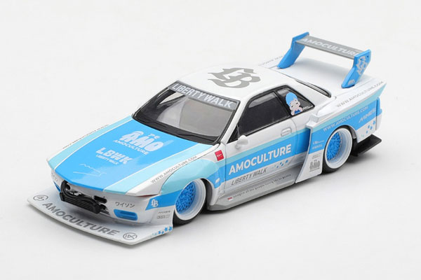 MINI GT 1/64 Nissan Skyline GT-R R32 LBWK Kaido Works AMOCULTURE (Right-hand Steering) รูปภาพ 1