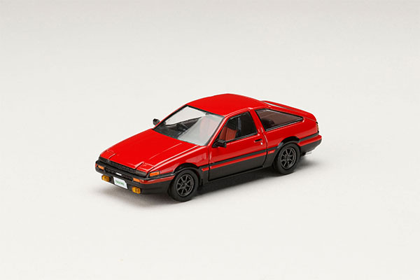 HobbyJAPAN 1/64 Toyota SPRINTER TRUENO (AE86) GT-APEX JDM Custom Version Red/Black