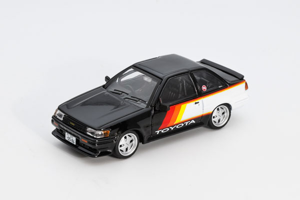DIECASTTEAM 1/64 Toyota Corolla LEVIN (RHD) Black/Art Pattern 이미지 1