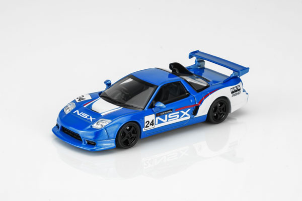 MOTORHELIX 1/64 Honda NSX-R Custom GT Blue & White Racing Livery รูปภาพ 1