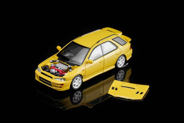 MOTORHELIX 1/64 Subaru Impreza Wagon WRX Sti ver. VI Cashmere Yellow