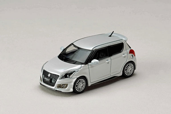 HobbyJAPAN 1/64 Suzuki Swift Sports (ZC32S) Genuine Options Installed Car Snow White Pearl รูปภาพ 1