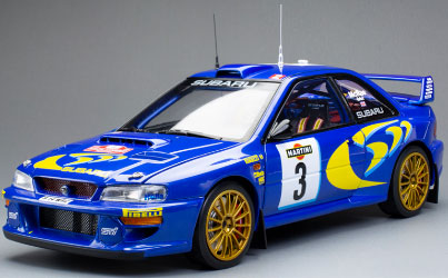 Sunstar 1/18 Subaru Impreza S5 WRC 1998 Rallye Sanremo 3rd Place #3 C.McRae/N.Grist รูปภาพ 1
