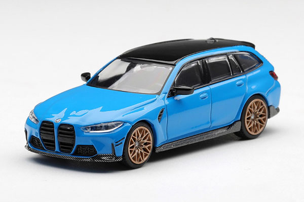 MINI GT 1/64 BMW M3 M Performance Touring Riviera Blue (Left-hand Steering) image 1