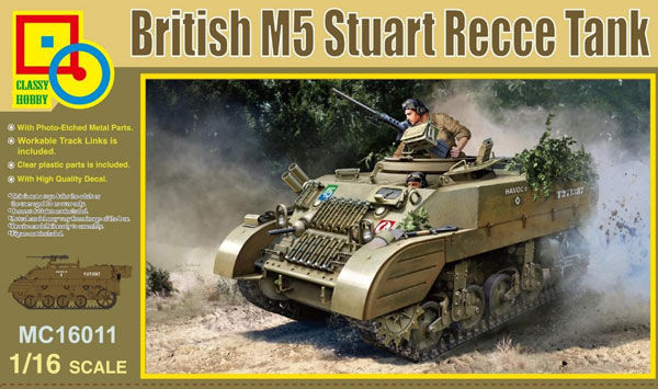 AmiAmi [Character & Hobby Shop] | 1/16 British Army M5 Stuart