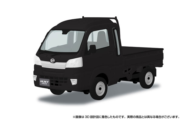 Aoshima RakuPla Snap Kit No.29-BM Daihatsu S500P Hijet Truck Jumbo (Black Mica Metallic) Plastic Model รูปภาพ 1