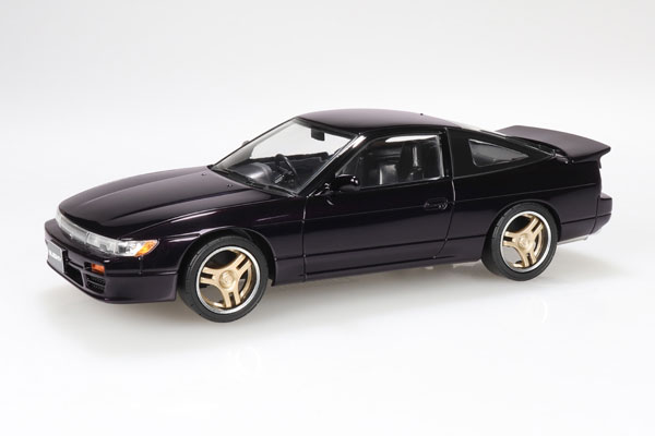 Aoshima RakuPla Snap Kit No.27CU-MP Nissan Sileighty Custom (Metallic Purple) Plastic Model 画像 1