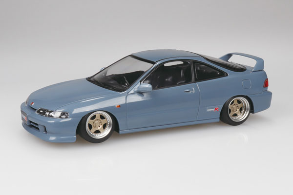 Aoshima RakuPla Snap Kit No.22CU-GY Honda DC2 Integra Type R Custom Wheel (Gray) Plastic Model image 1