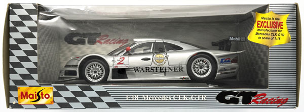 Maisto 1/18 Mercedes-Benz CLK-GTR WARSTEINER No.2 รูปภาพ 1