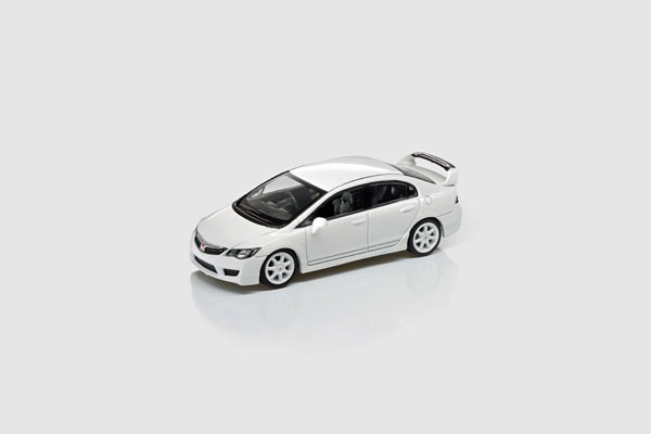 MODEL MODEL 1/64 Honda CIVIC Type-R FD2 White hình ảnh 1