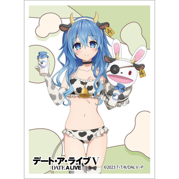 Date A Live V New Illustration Sleeve (Yoshino / Cow Pattern Swimsuit) Pack