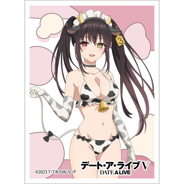 Date A Live V New Illustration Sleeve (Kurumi Tokisaki / Cow Pattern Swimsuit) Pack