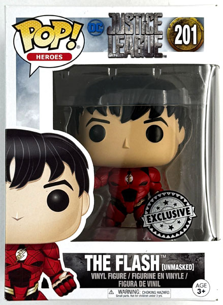 Funko POP! 저스티스 리그 플래시 (마스크 미착용 버전) (토이 사피엔스 한정)