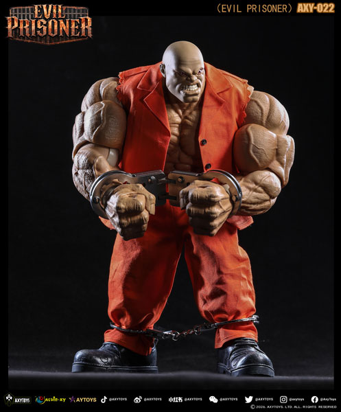 AXYTOYS EVIL PRISONER 1/12 Scale Posable Figure AXY-022 Original Color