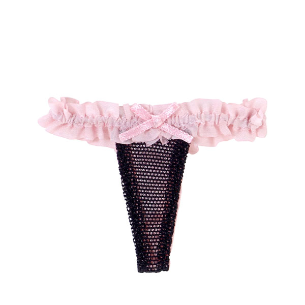 Azone 1/6 Q'z Overture Bra Thong Panties Pink x Black (DOLL ACCESSORY)