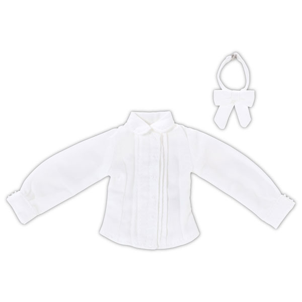 Azone 1/6 PNM Dressed Up Ribbon Blouse V White (DOLL ACCESSORY)