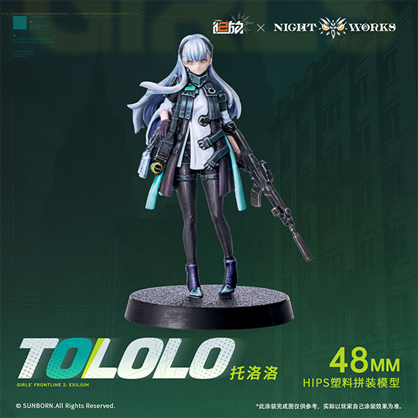 Girls' Frontline 2: Exilium Tololo Unpainted Miniature Plastic KIt