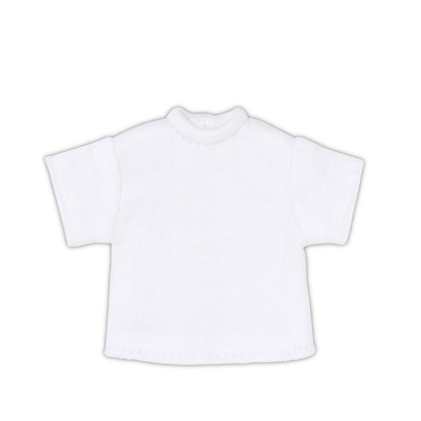 1/12 Big Silhouette T-shirt -Plain- White (DOLL ACCESSORY)