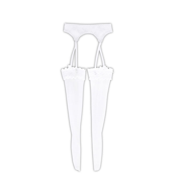 1/6 Q'z See-through Garter Stockings White x White (DOLL ACCESSORY)
