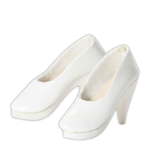1/6 Enamel High Heels II White (DOLL ACCESSORY)