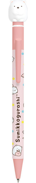 San-x PR17109 San-x Universe Ballpoint Pen w/Mascot Sumikko Gurashi Shirokuma