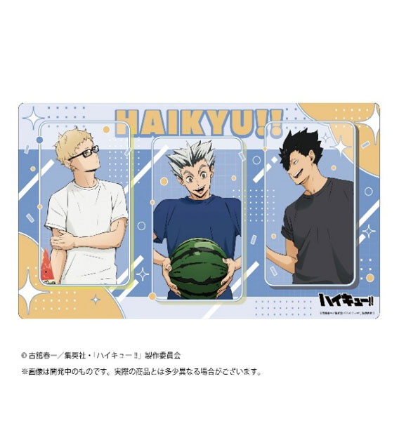 TSUKINAGI Haikyuu!! Rubber Desk Mat Collection Watermelon (Tsukishima / Kuroo / Bokuto)